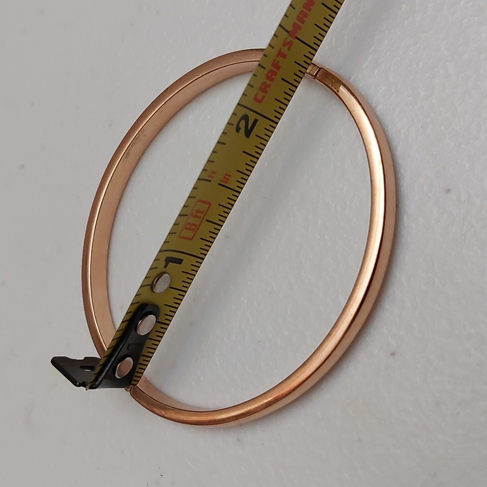 INVICTA Rose Gold Stainless Steel Hinged Bangle Bracelet - Picture 4 of 5